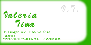 valeria tima business card